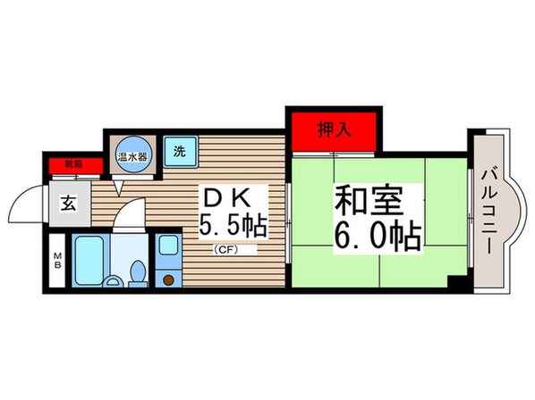 ラフォ－レひらとＡ棟の物件間取画像